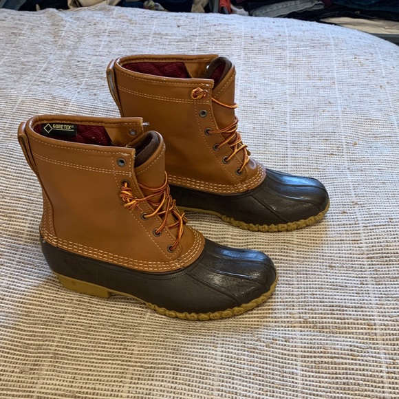 LL Bean GORE-TEX Tan and Brown Boots - Picture 6 of 16
